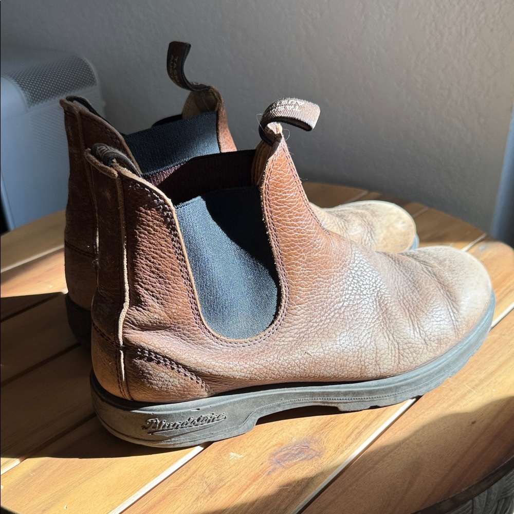 Blundstone Men's Brown Leather Chelsea Boots